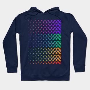 Rainbow gradient triangle pattern Hoodie